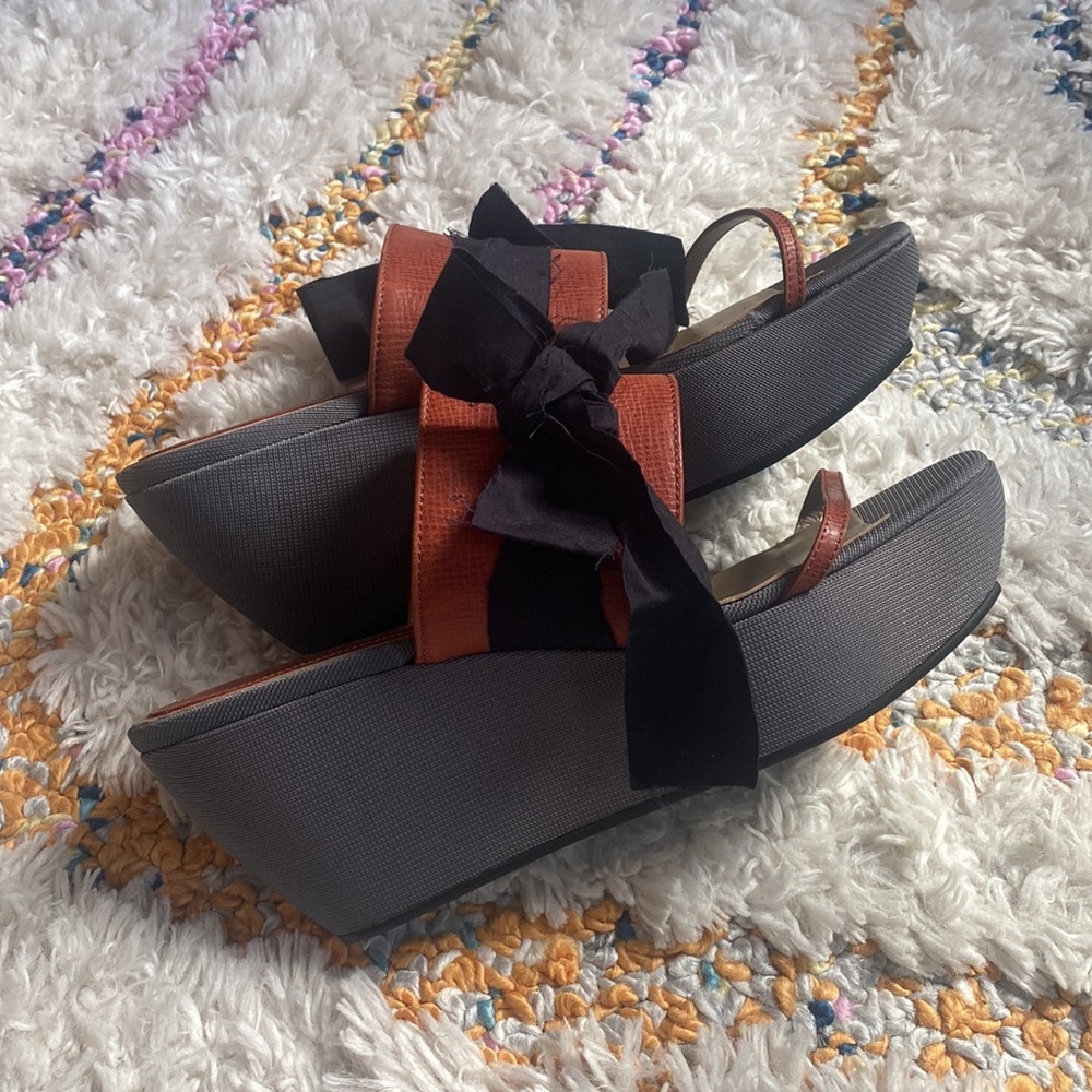 Marni platform wedge sandal